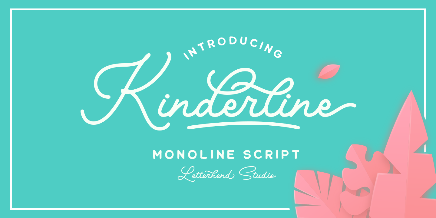 폰트 Kinderline Script